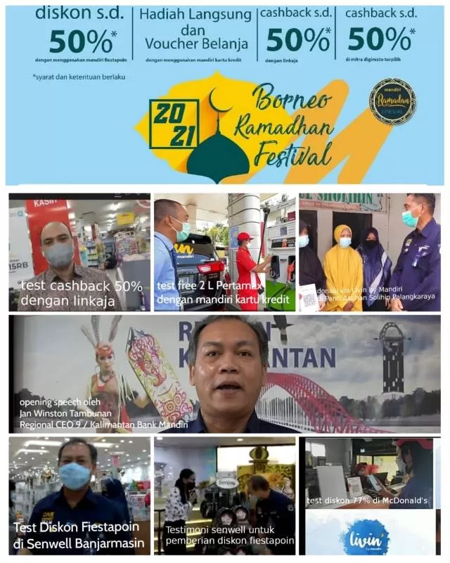 DISKON: Bank Mandiri berbagi diskom di Borneo Ramadan festival 2021