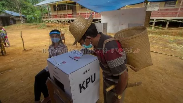 PILIH LAGI: Pemilihan kepala daerah di daerah terpencil di Kalsel Desember 2020 silam.