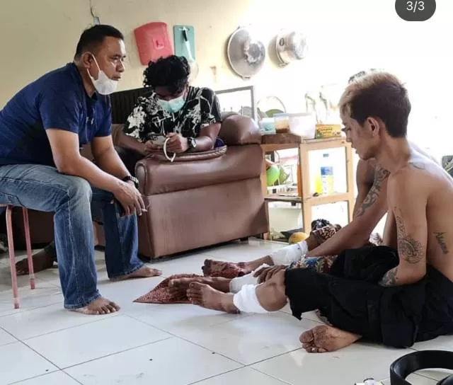 HUKUMAN BERAT: Pelaku pembunuhan nakes RSDI Banjarbaru terancam hukuman 20 tahun penjara hingga hukuman mati. | Foto: Polres Banjarbaru for Radar Banjarmasin