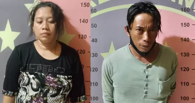 Pasangan suami istri ini terekam saat mengutil di sebuah ritel di Jalan Pemurus Dalam, Banjarmasin Selatan pada Sabtu (7/8) lalu.