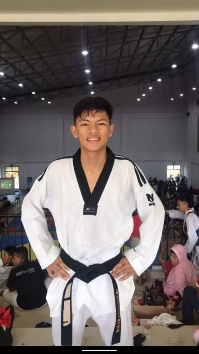 SATU WAKIL: Hadad Wiqoldi Putra menjadi satu-satunya wakil atlet taekwondo Kalsel yang akan bertarung di ajang PON XX Papua mendatang.