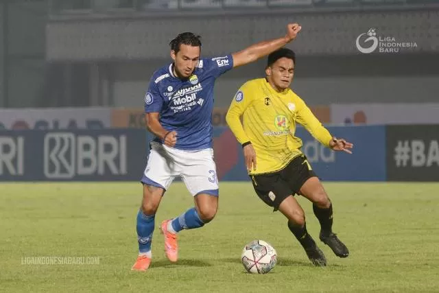 TAKLUK: Barito Putera pada laga perdana Liga 1 dibungkam Persib Bandung 0-1 di Stadion Indomilk Arena, Tangerang, Sabtu (4/9) malam.