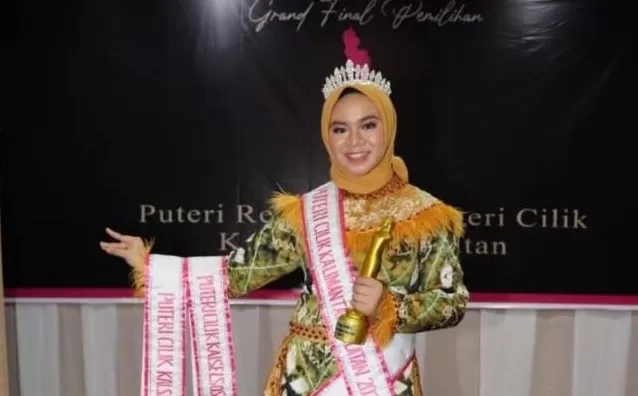 MEMBANGGAKAN: Shafa Nur Anisa berhasil memborong tiga gelar pada Pemilihan Putri Cilik Kalsel 2021. | FOTO: IST
