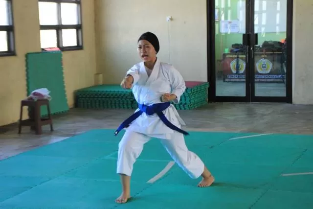 FOKUS: Muna atlet Karate HSU mewakili Kalsel ke ajang KOSN tingkat Nasional.