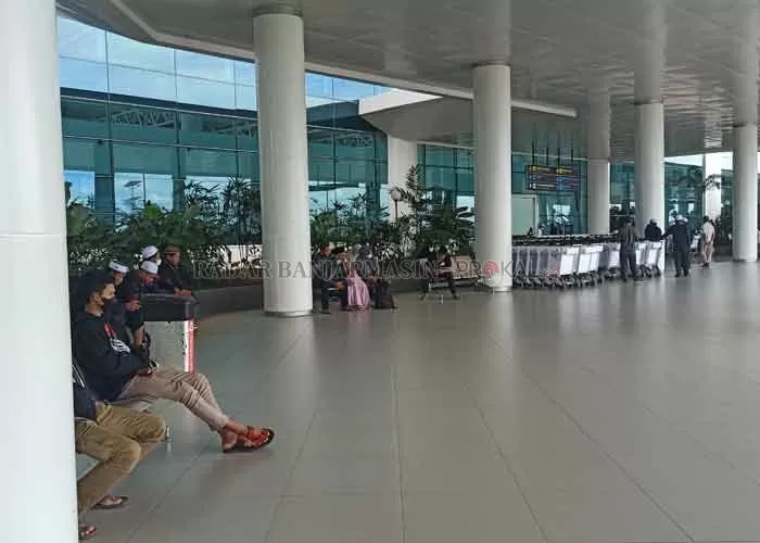 NAIK SIGNIFIKAN: Bandara Internasional Syamsudin Noor mencatat selama September 2021 jumlah penumpang yang mereka layani meningkat siginifikan.