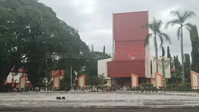 SIAP DIBUKA: Suasana Museum Lambung Mangkurat di Banjarbaru, kemarin.  | FOTO: SUTRISNO/RADAR BANJARMASIN