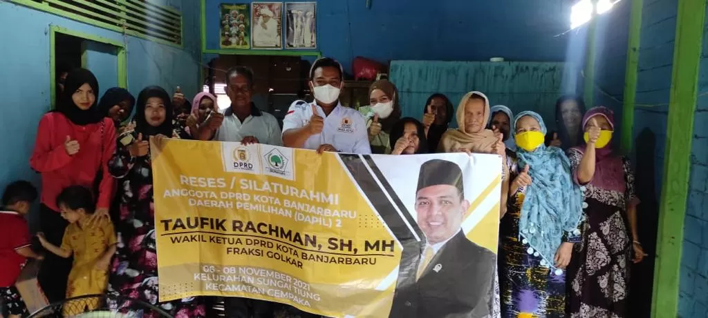 RESES: Wakil Ketua DPRD Kota Banjarbaru, Taufik Rachman di Kecamatan Cempaka.