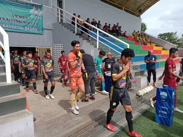 TERHENTI: Barito Putera U-18 ditaklukkan Borneo FC di babak perempat final Elite Pro Academy U-18 2021.