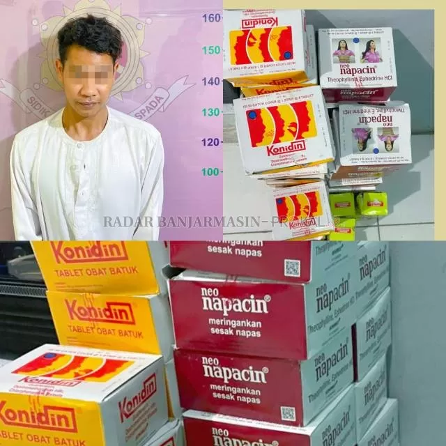 Mr alias Boy, pelaku pembobol gudang obat di Jalan Empu Jatmika, HSU.