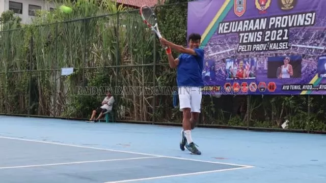 DOMINAN: Tim tenis Kabupaten Hulu Sungai Utara sukses mengawinkan gelar juara di ajang Kejurprov Tenis Kalsel 2021.