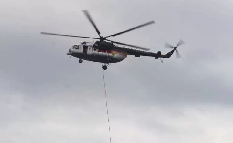 HADAPI KEMARAU: Badan Nasional Penanggulangan Bencana (BNPB) memberi jatah 20 helikopter untuk mengatasi karhutla di Kalsel.