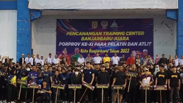 SEMANGAT: Ratusan atlet Kota Banjarbaru akan menjalani Training Centre untuk persiapan menghadapi Porprov XI.
