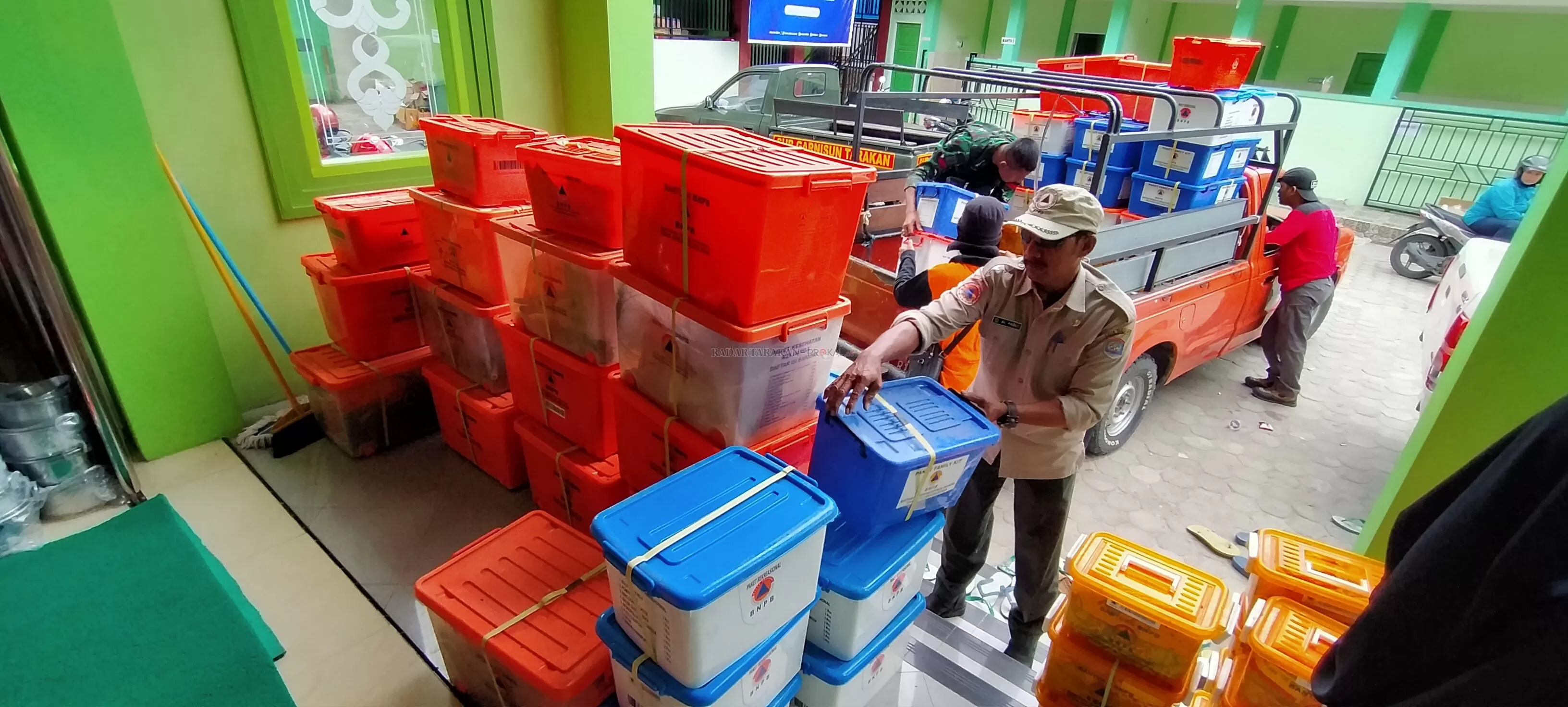 PAKET SEMBAKO : Sebanyak 226 paket sembako akan kembali diberikan kepada korban.