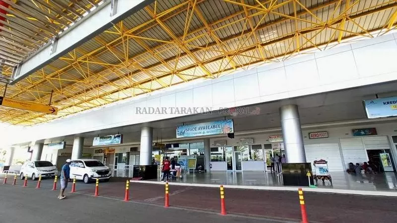 Bandara Juwata Tarakan, salah satu pintu masuk ke Kaltara. Banyak narkoba yang masuk ke Indonesia lewat Kaltara.