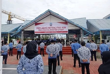 SIAPKAN SANKSI: Pjs Gubernur Kaltara, Dr. Teguh Setyabudi menegaskan kepada para ASN untuk tetap netral pada pelaksanaan pilkada serentak tahun ini./RADAR KALTARA