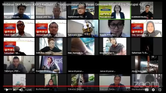 BERI MOTIVASI: Sandiaga Salahuddin Uno menjadi salah satu pembicara di hadapan para jurnalis Kalimantan dan Sulawesi, Rabu (11/11)./SKK MIGAS UNTUK RADAR TARAKAN
