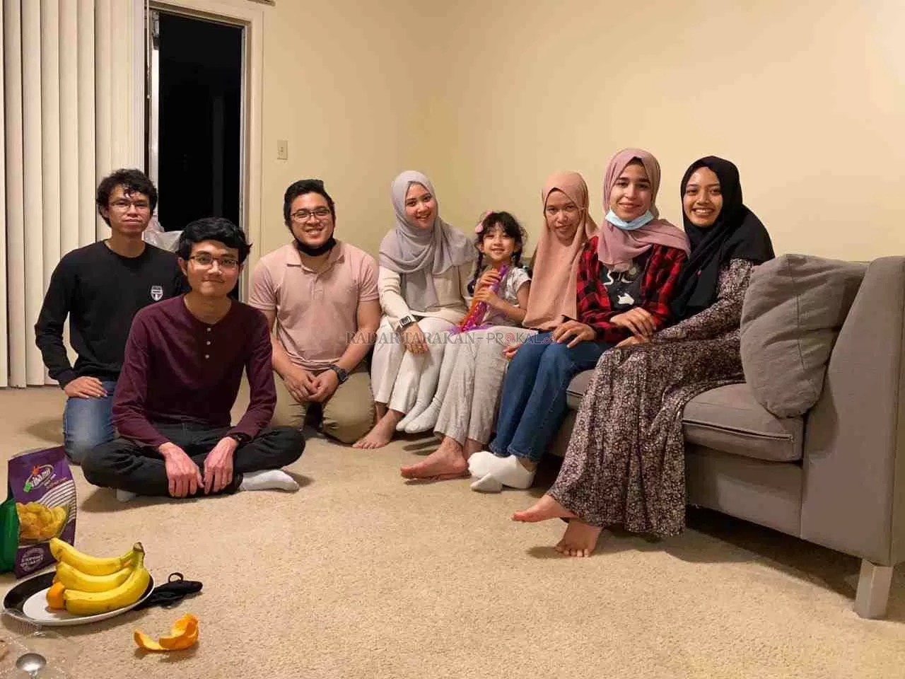 SEDERHANA: Buka bersama mahasiswa Indonesia di Florida State University pada Ramadan 1442 hijriah. FOTO: DOKUMEN PRIBADI