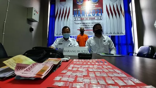 PENGUNGKAPAN: Badan Narkotika Nasional Kota Tarakan (BNNK) Tarakan mengawali tahun 2022 dengan pengungkapan narkotika jenis sabu.
