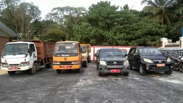 DIAMANKAN: Satlantas Polres Nunukan sempat mengamankan puluhan kendaraan motor dan mobil dinas yang belum membayar pajak. FOTO: DOKUMENTAS POLRES NUNUKAN