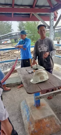 BEBAS DARI PERAMPOK : Seorang nelayan udang asal Bunyu berhasil selamat dari kejaran perampok.