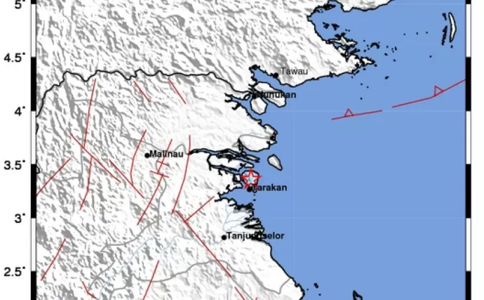 Kota Tarakan kembali diguncang gempa bumi tektonik sekira pukul 16:40:51 WITA, Kamis (7/4) 2021 lalu.
