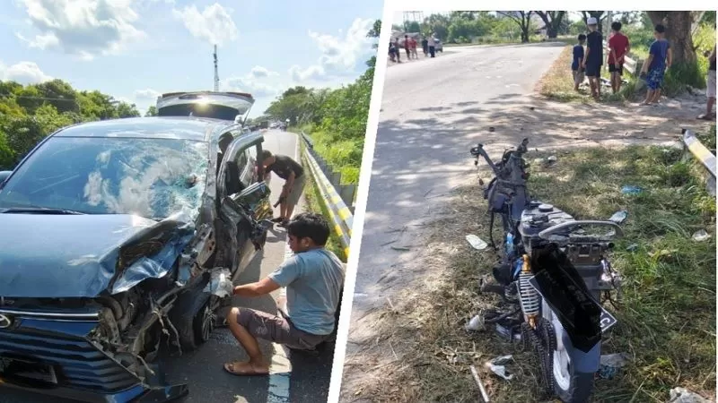 Polisi menangani lakalantas di Jalan Tjilik Riwut Km. 45 Kota Palangka Raya yang renggut 3 nyawa. Insiden terjadi di tikungan landai Kelurahan Sei Gohong Kecamatan Bukit Batu, Sabtu (3/6).(POLRESTA PKY)