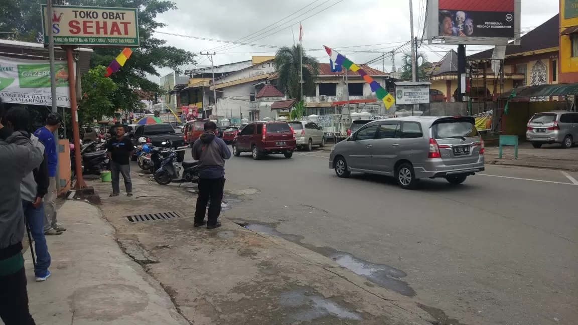 Lokasi kejadian perampokan di Jalan Panglima Batur. Samarinda yang terjadi Selasa (22/1) pukul 10.30 wita.