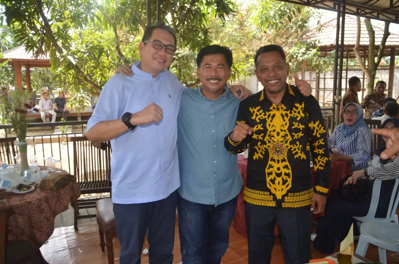 Trio Sekda alumnus angkatan XXI APDN, Sekda Samarinda Sugeng Chairuddin, Sekda Kukar Sunggono dan Sekda Paser Katsul Wijaya.