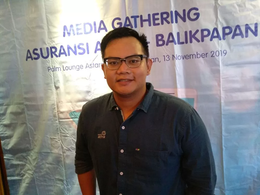Branch Manager Asuransi Astra Balikpapan Rangga Septiana. (foto: wawan/prokal)
