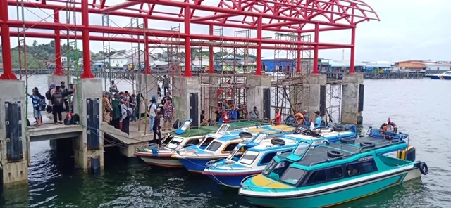 SIAPKAN ARMADA : Penumpang speedboat dari Tarakan ke Tanjung Selor dialihkan menggunakan speedboat nonregular lantaran armada speedboat regular melakukan aksi mogok berlayar.