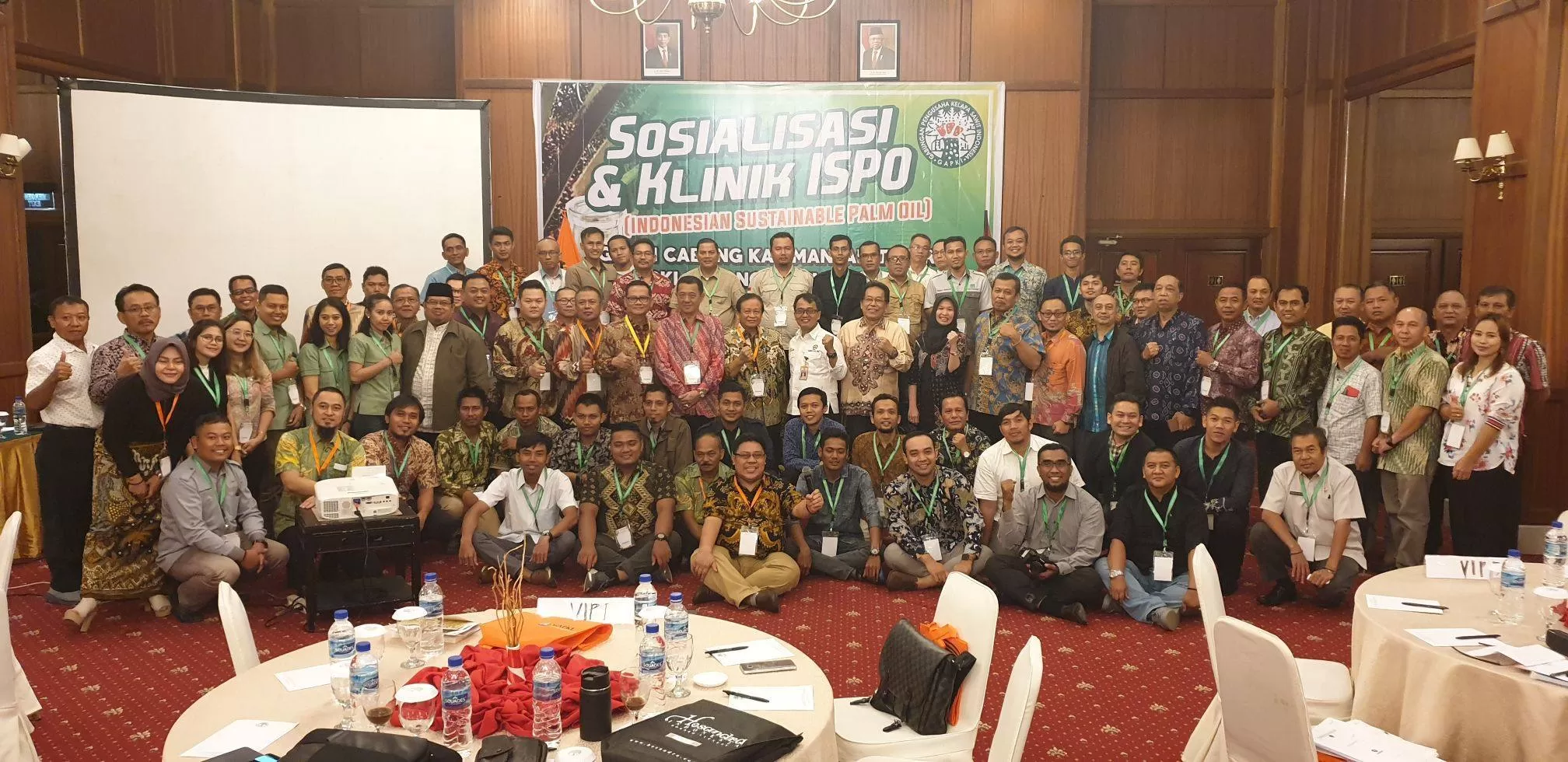 ASAH KEMAMPUAN: Peserta Sosialisasi dan Klinik ISPO (Indonesiaan Sustainable Palm Oil) garapan GAPKI Kaltim-Kaltara dan Pusat yang di gelar Hotel Gran Senyiur.
