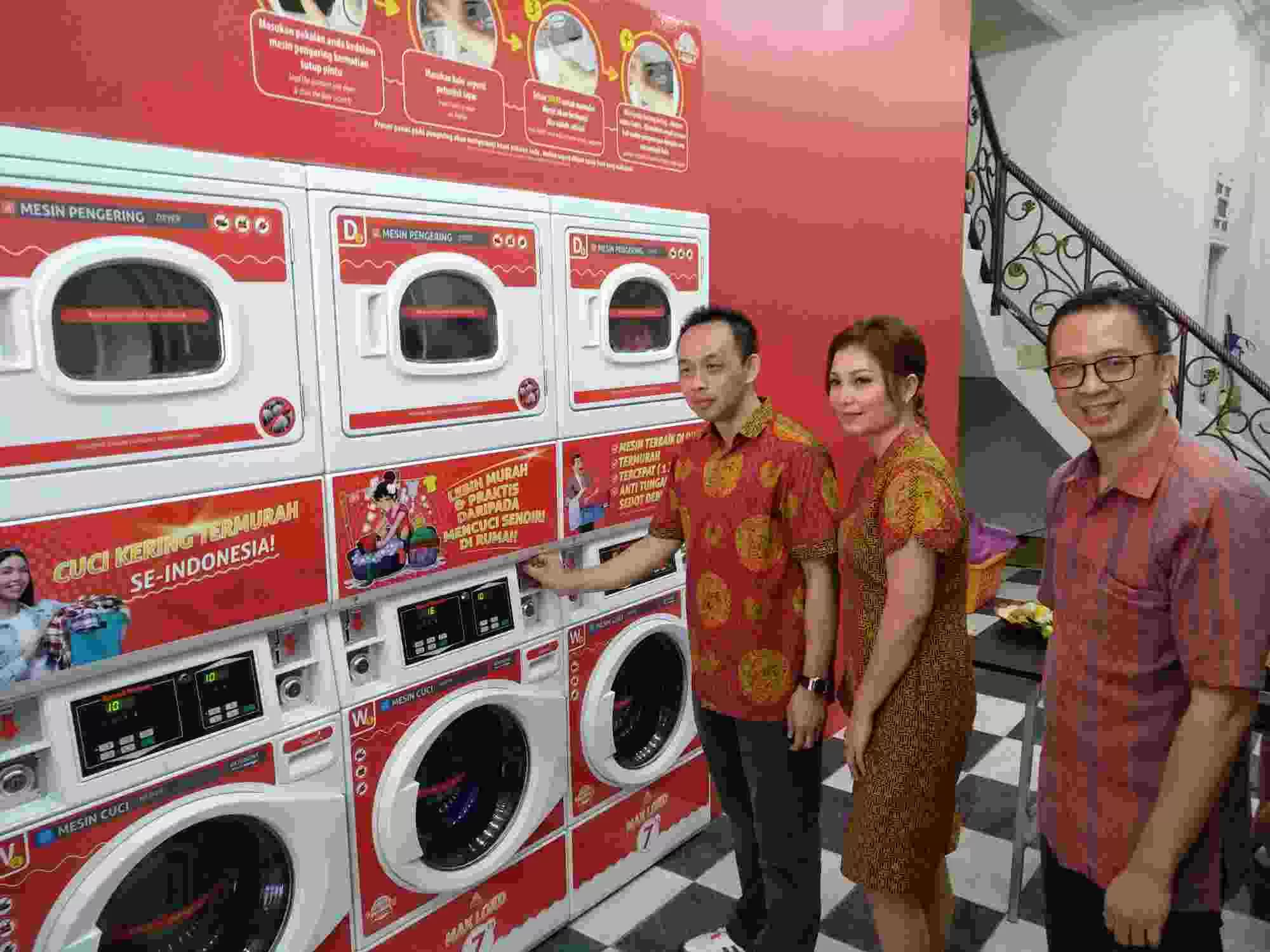 Laundry Coin Mirip Film Mr Bean Hadir di Balikpapan Nyuci Lebih