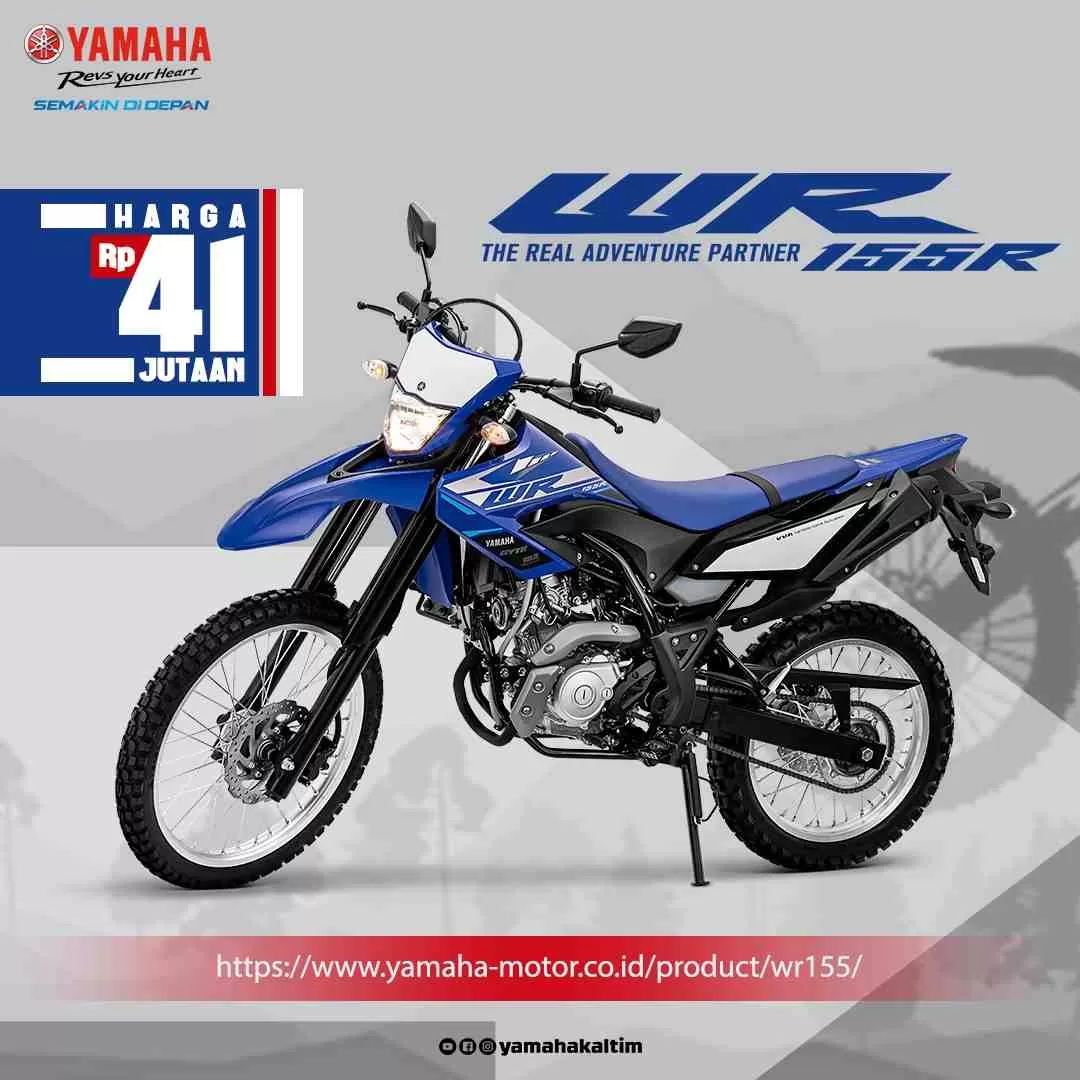 Yamaha WR155R tampil dengan mesin berkapasitas 155cc dan menggunakan teknologi VVA.