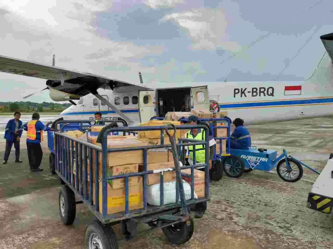 SUBSIDI : Kegiatan pengiriman barang melalui program SOA Barang di Kaltara.