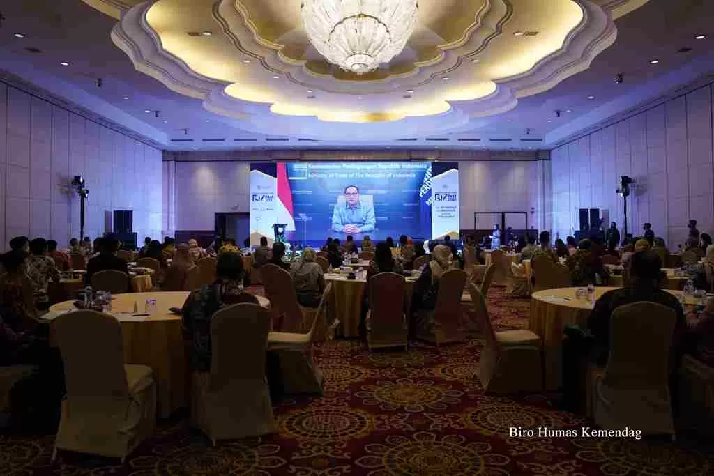 Menteri Perdagangan, Muhammad Lutfi secara virtual membuka Indonesia Franchise Forum dan Bizfest 2021 diselenggarakan di Hotel The Ritz Carlton, Jakarta, Selasa (7 Des).