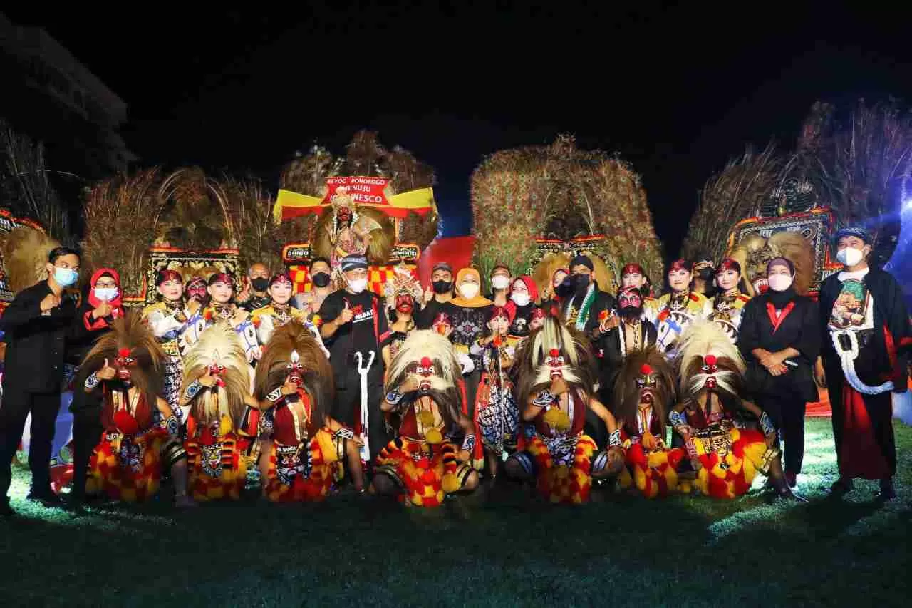 WARISAN BUDAYA: Seni Reog Ponorogo yang masuk nominasi tunggal warisan Budaya Tak Benda yang diusulkan ke UNESCO.
