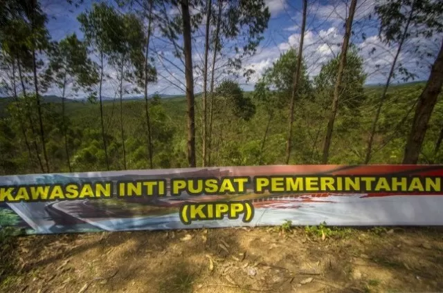 Kawasan Inti Pusat Pemerintahan (KIPP) Ibu Kota Negara (IKN) Nusantara. (Bayu Pratama S./Antara)