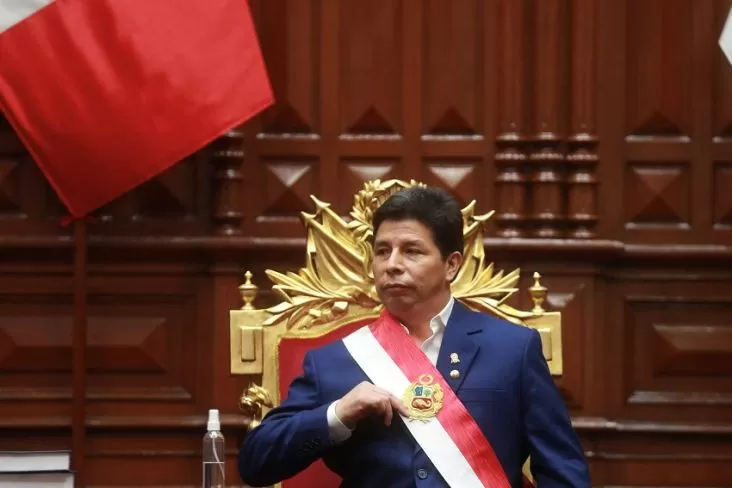 Presiden Peru Pedro Castillo digulingkan secara dramatis setelah gagal membubarkan Parlemen. Foto/REUTERS