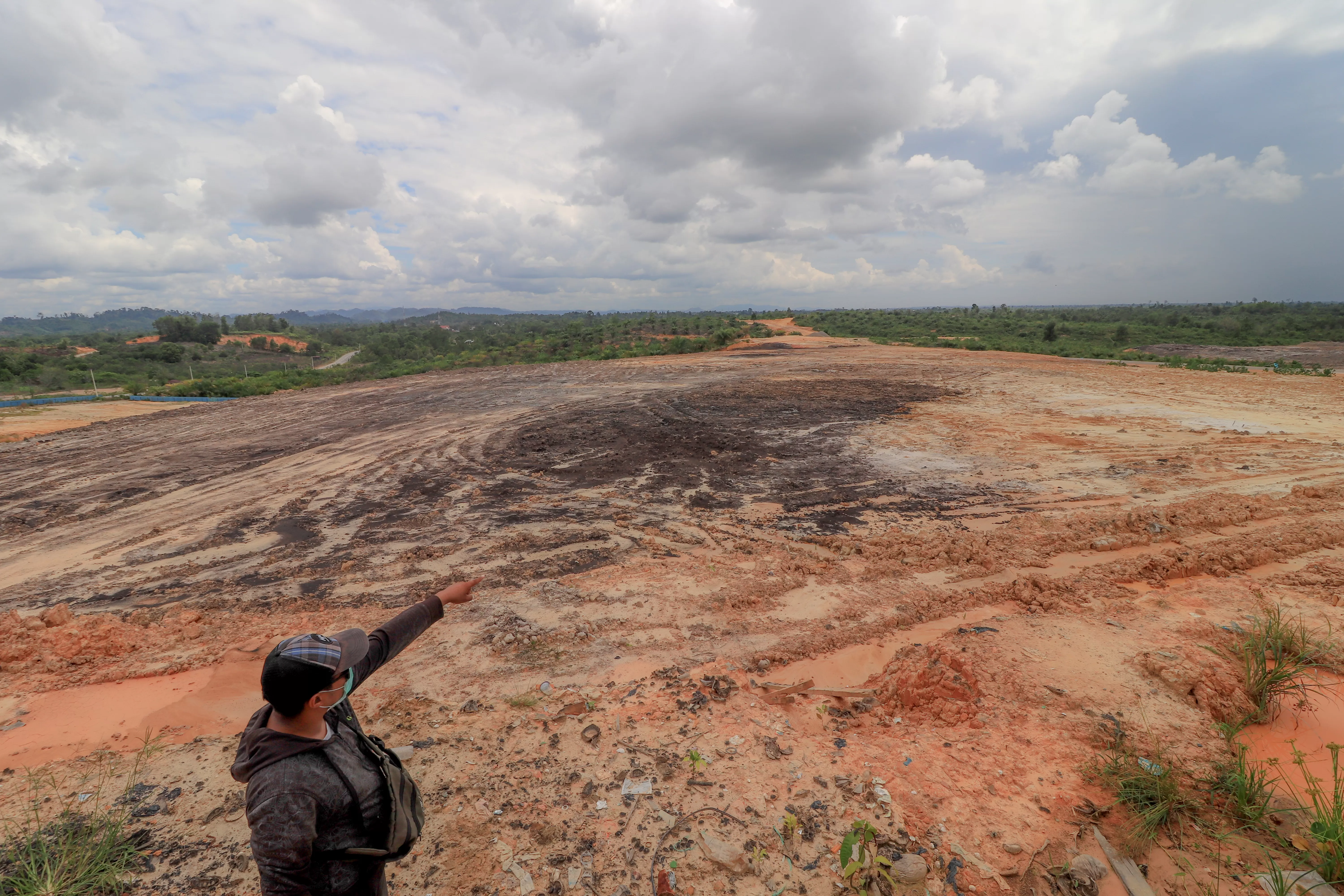 BELUM TAHUN INI: Lokasi rencana pembangunan RS Tipe B yang berada di kilometer 2 Tanjung Selor, usai dilakukan pematangan lahan beberapa waktu lalu.