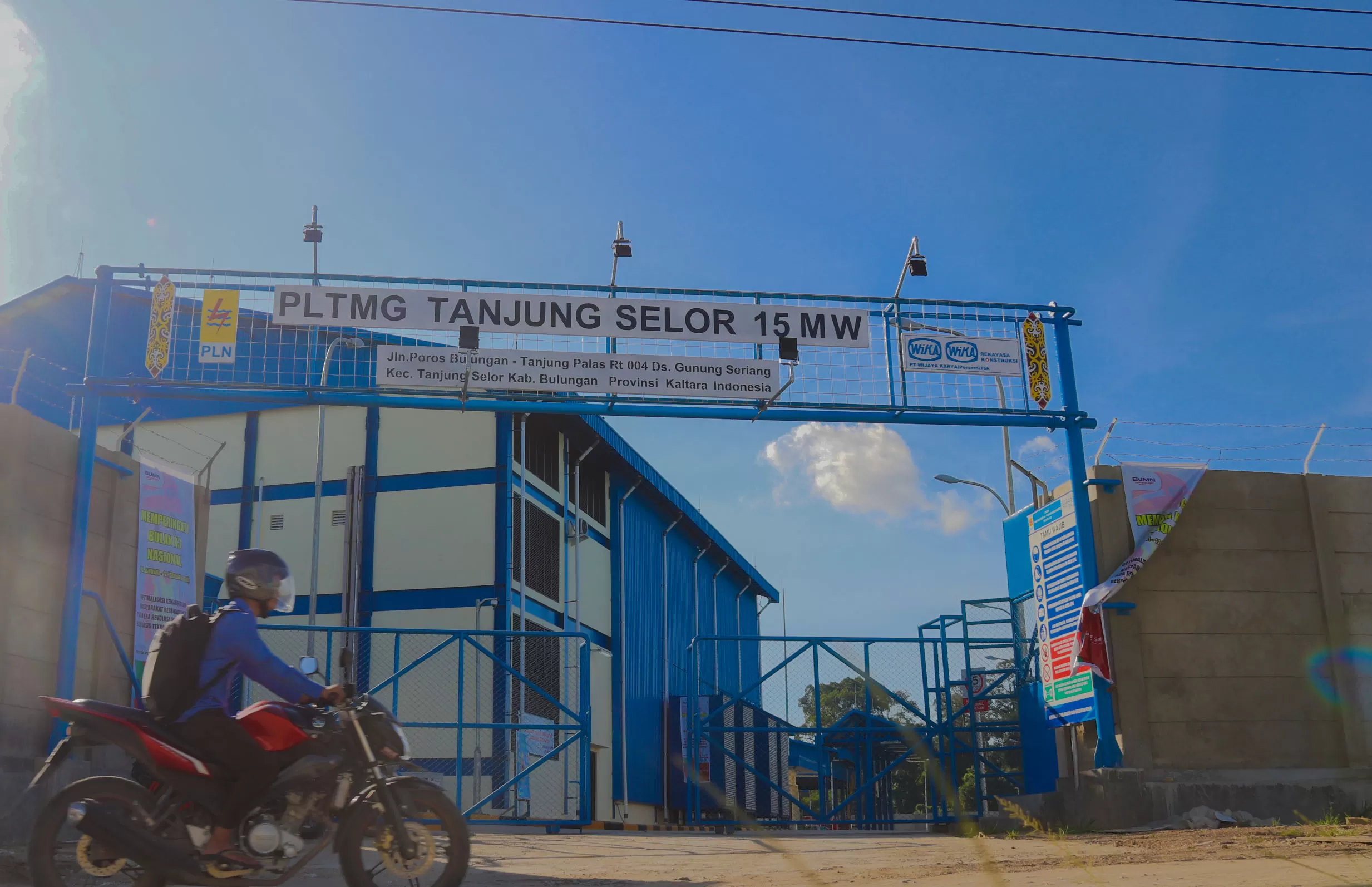 DAYA LISTRIK: Pembangkit Listrik Tenaga Mesin Gas (PLTMG) di Gunung Seriang yang telah beroperasi pada Desember 2019 lalu, berdampak positif terhadap daya listrik yang dibutuhkan PLN Tanjung Selor