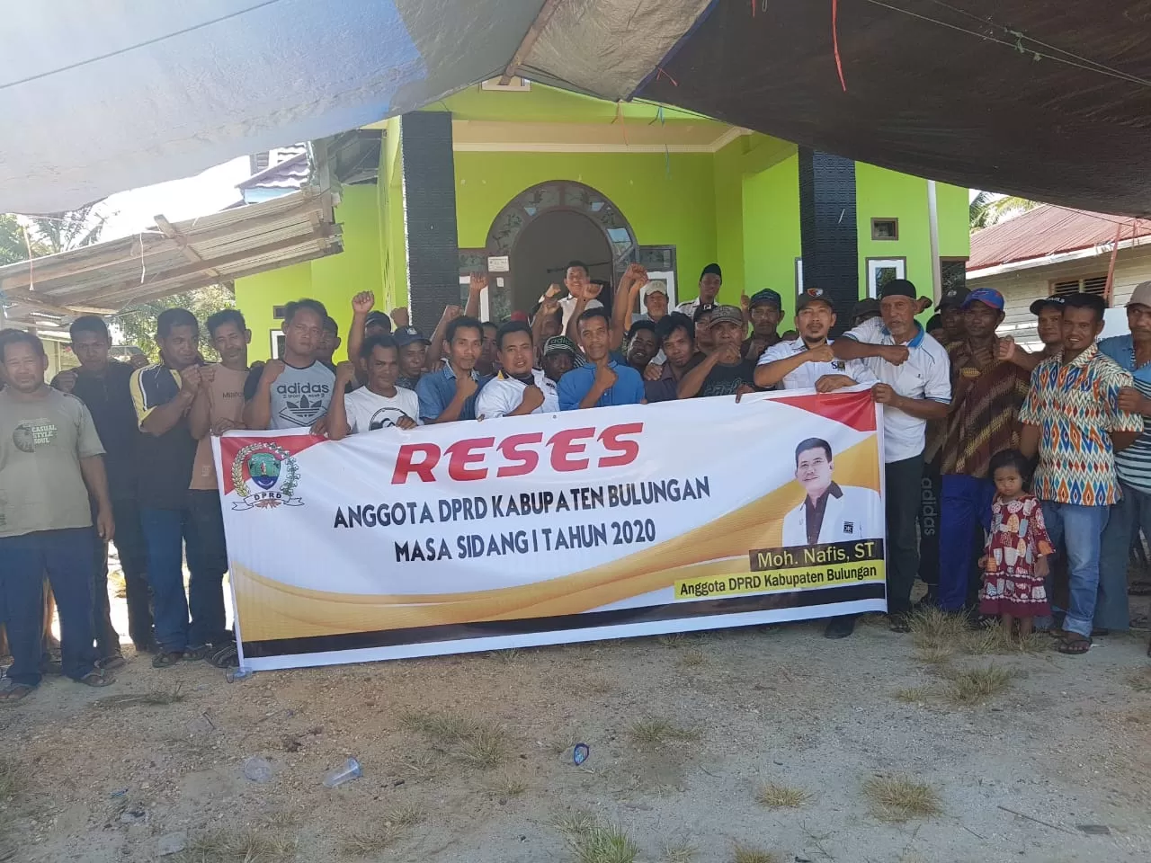 SERAP ASPIRASI: Agenda reses Wakil Ketua Komisi I DPRD Bulungan, Moh Nafis di Desa Tanah Kuning, Kecamatan Tanjung Palas Timur, belum lama ini.