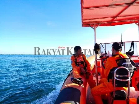 PENCARIAN KORBAN:Pencarian Bharatu Yoseph Ariyanto terus dilakukan oleh Tim SAR gabungan di perairan Pulau Tibi, Kabupaten Tana Tidung, Jumat (14/8).