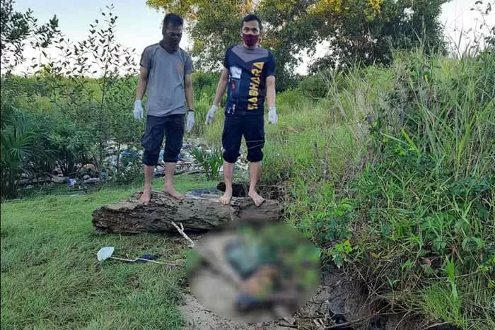 TANPA IDENTITAS: Penemuan sesosok mayat di perairan depan Bandara Juwata Tarakan, Jalan Hasanudin berjenis kelamin laki-laki.