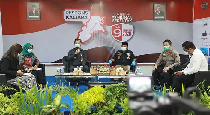 NETRALITAS: Pjs Gubernur Kaltara, Teguh Setyabudi saat menjelaskan soal aturan netralitas ASN pada acara Respons Kaltara, baru-baru ini.