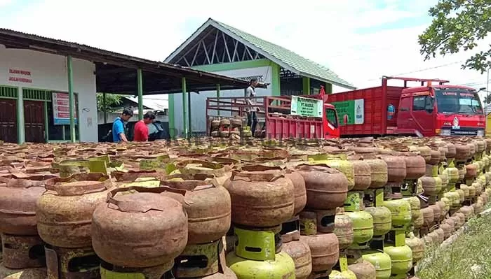 KENAIKAN HET LPG 3 KG: Harga Eceran Tertinggi untuk LPG 3 kg di Kecamatan Tanjung Selor naik menjadi Rp 26 ribu per tabung.