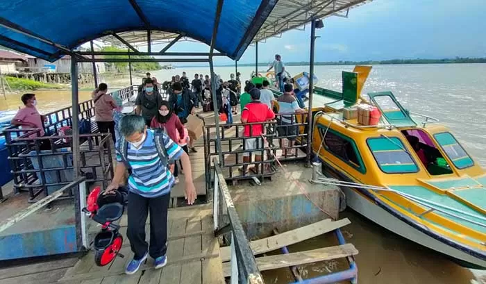 ARMADA TERBATAS: Speedboat reguler yang melayani penumpang rute KTT-Tarakan hanya ada satu unit.