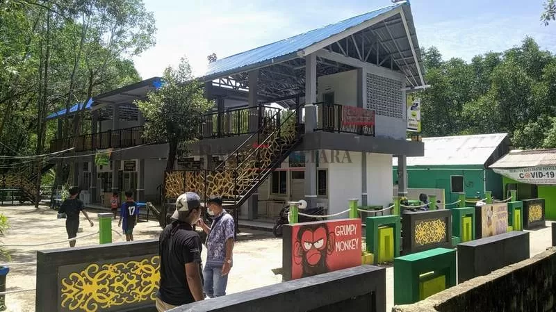 RUMAH KULINER: Pembangunan rumah kuliner di Kelurahan Karang Rejo oleh Kementerian PUPR diduga ada kerugian negara.