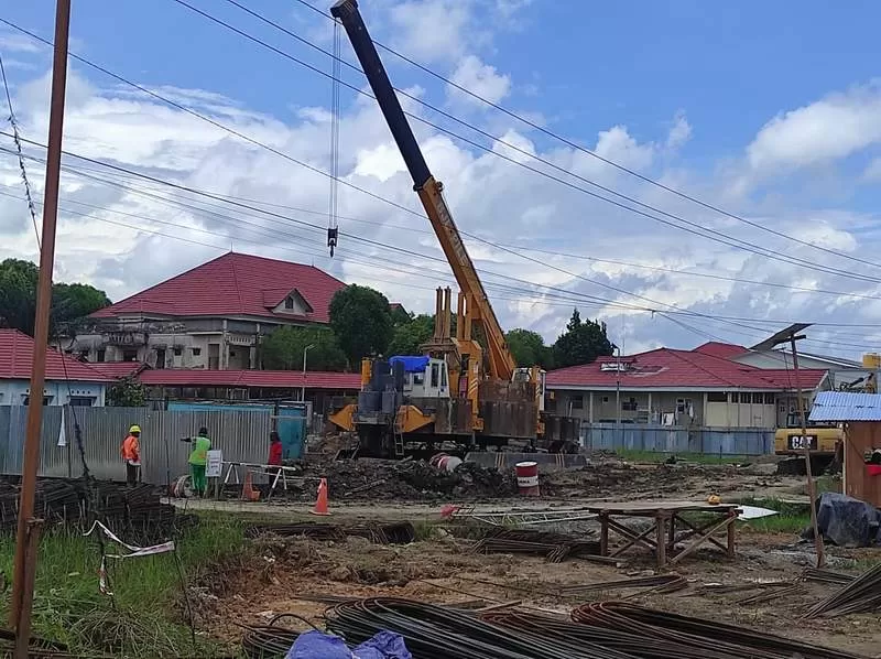 PEMBANGUNAN: Gedung baru RSUD dr H Soemarno Sosroatmodjo, Tanjung Selor, masuk pembangunan tahap pertama.