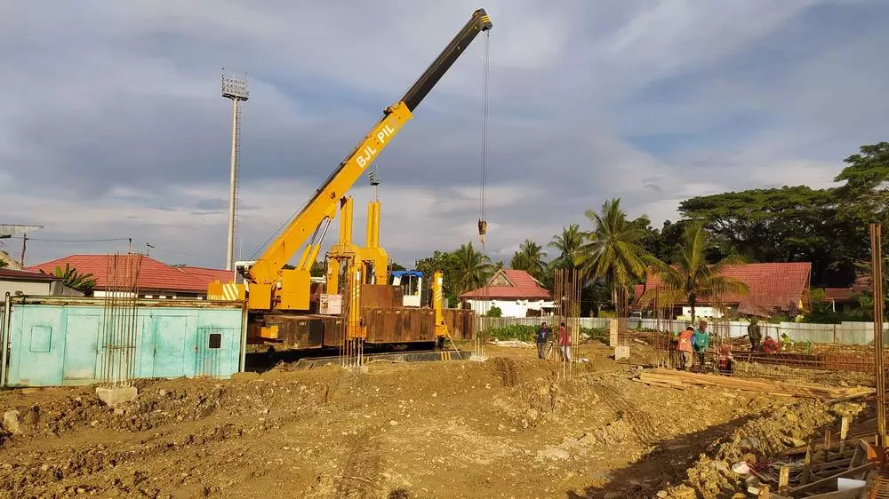 PEMBANGUNAN: Salah satu pembangunan gedung RSUD dr H Soemarno Sosroatmodjo, Tanjung Selor, adalah menggunakan DAK.