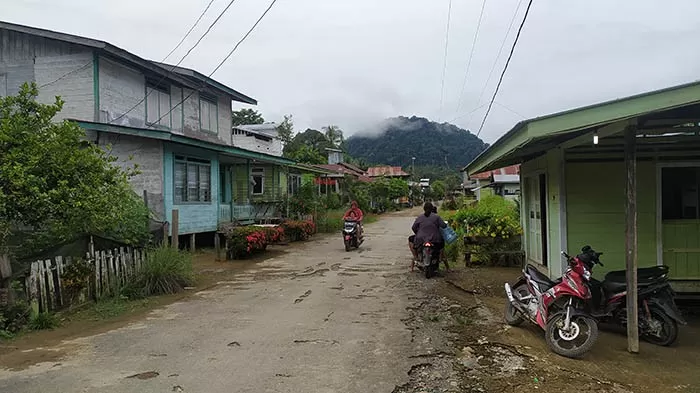 BUTUH PEMBANGUNAN JALAN: Akses jalan di Desa Long Peso, Long Lejuh hingga Long Pelban yang harus menggunakan jalan perusahaan jika melalui jalur darat.